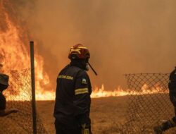 Kebakaran Hutan Unggul Terjang Yunani, RIbuan Warga Mengungsi