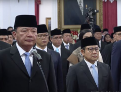 Prabowo Resmi Lantik Jajaran Menteri Kabinet Merah Putih di Istana