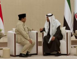 Momen Pertemuan Prabowo dan MBZ di Abu Dhabi