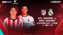 Atletico Madrid vs Real Madrid di LaLiga, Saksikan Live Streaming di VISION+
